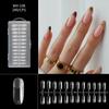 Nail Thin Nail Piece Free Engraving Grinding Trapezoidal Water Drop Almond Scrub Full Paste Half Paste Extension 240 Pieces