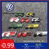 BRT1 VW 2026 Hot 3D Metal for Volkswagen Rline Golf Jetta Polo Passat B5 B6 Touareg Bora Beetle Car Grille Badge Side Trunk Emblem St ko2