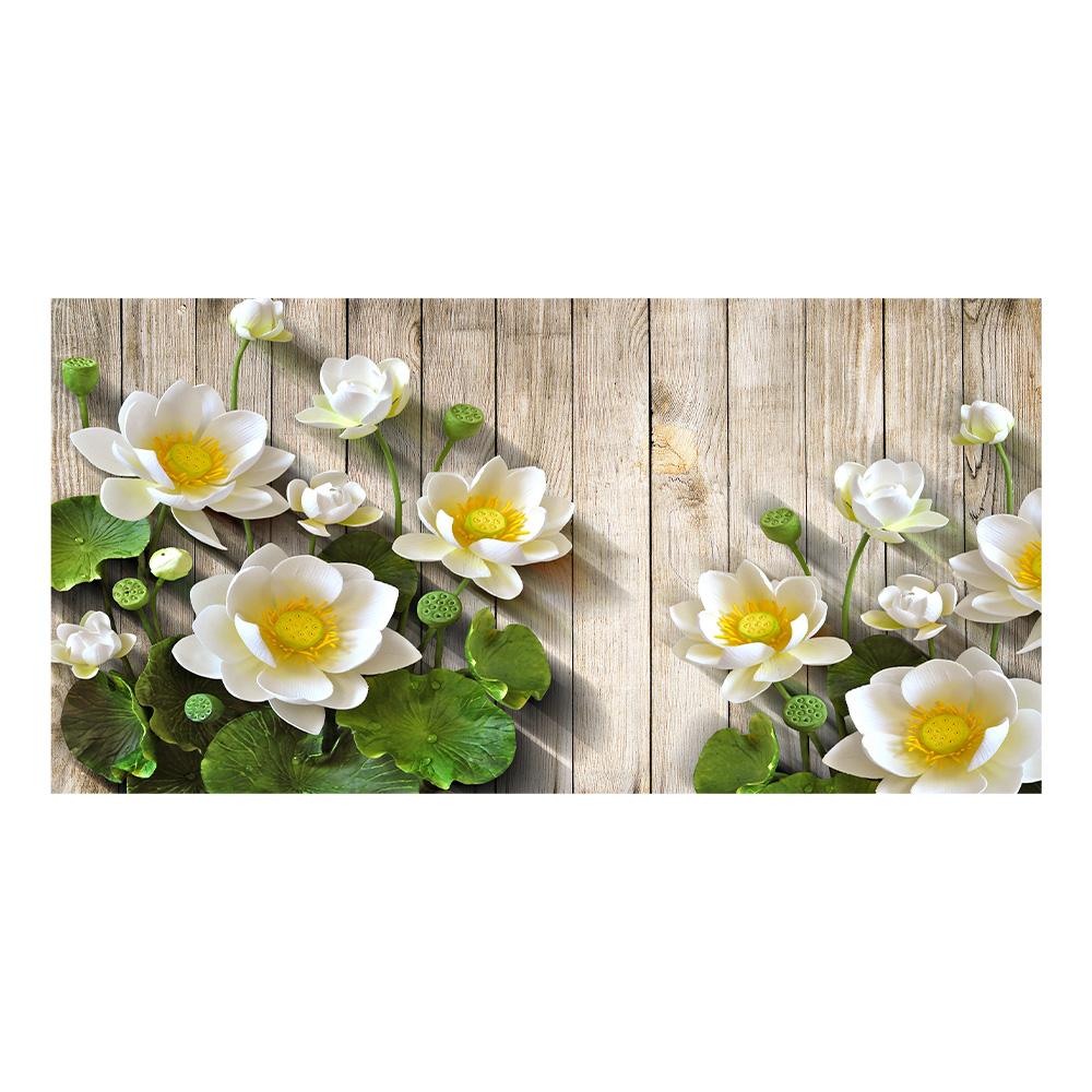 

Картина на холсте «Цветок лотоса», «Зеленый лист лотоса», Принты для интерьера, Настенное искусство, Картины для гостиной, Домашний декор 20x40cm NoFrame