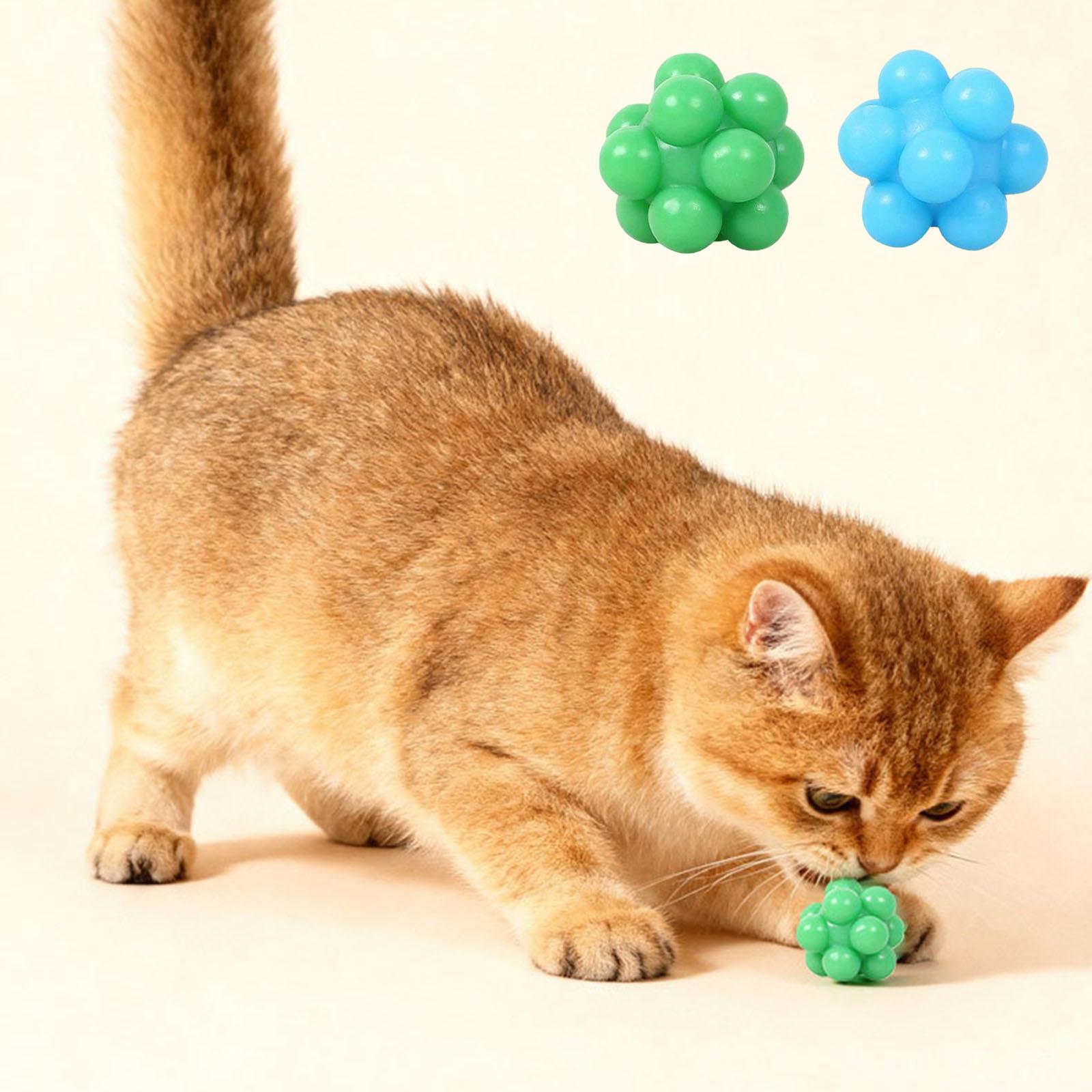 

Высокоэластичный Неправильные Кусочки Устойчивый Эластичный Мяч Игрушка для Кошек one size зелёный