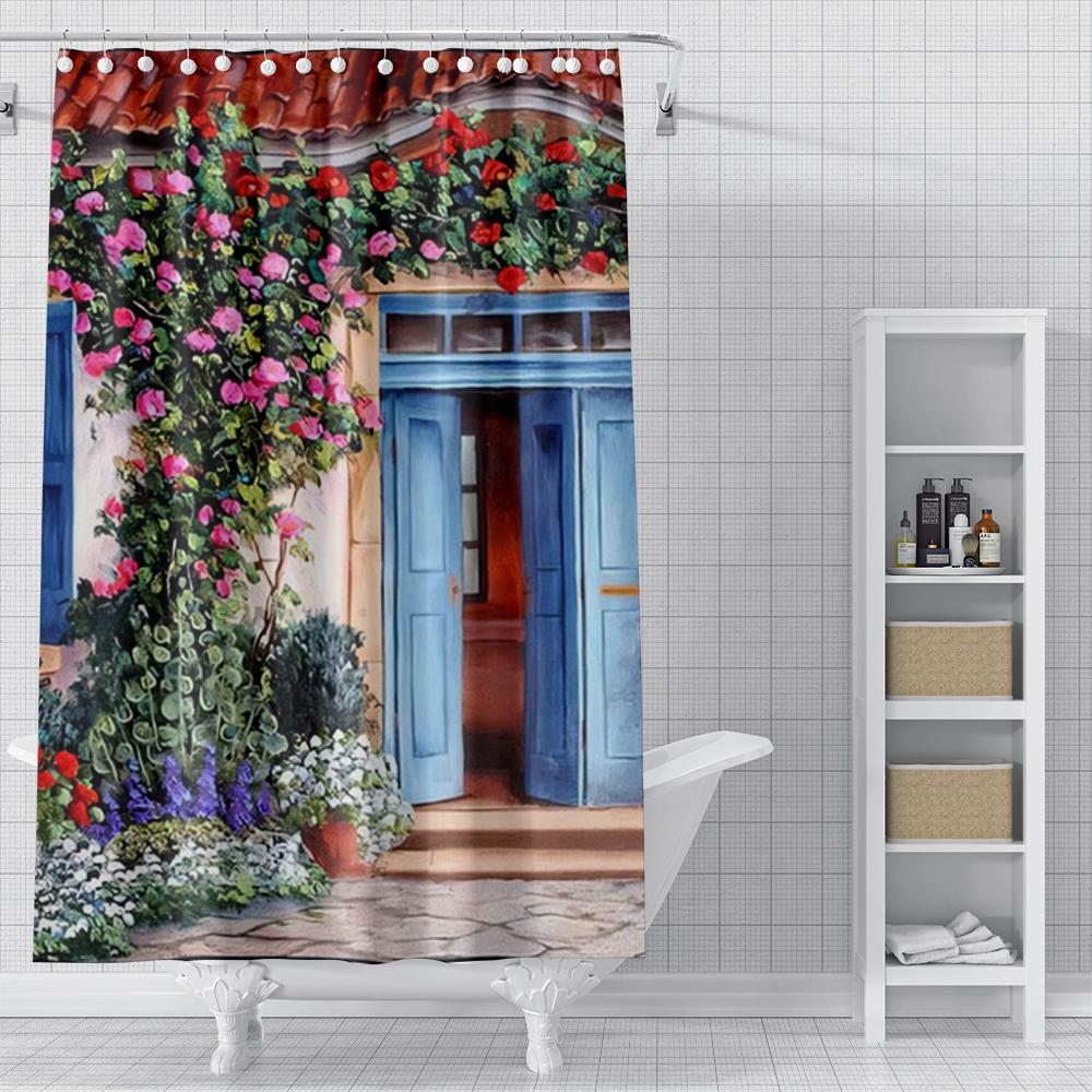 home shower curtains for bathroom Oil painting style waterproof fabric bathroom Curtains modern shower curtain 180x200 240x200