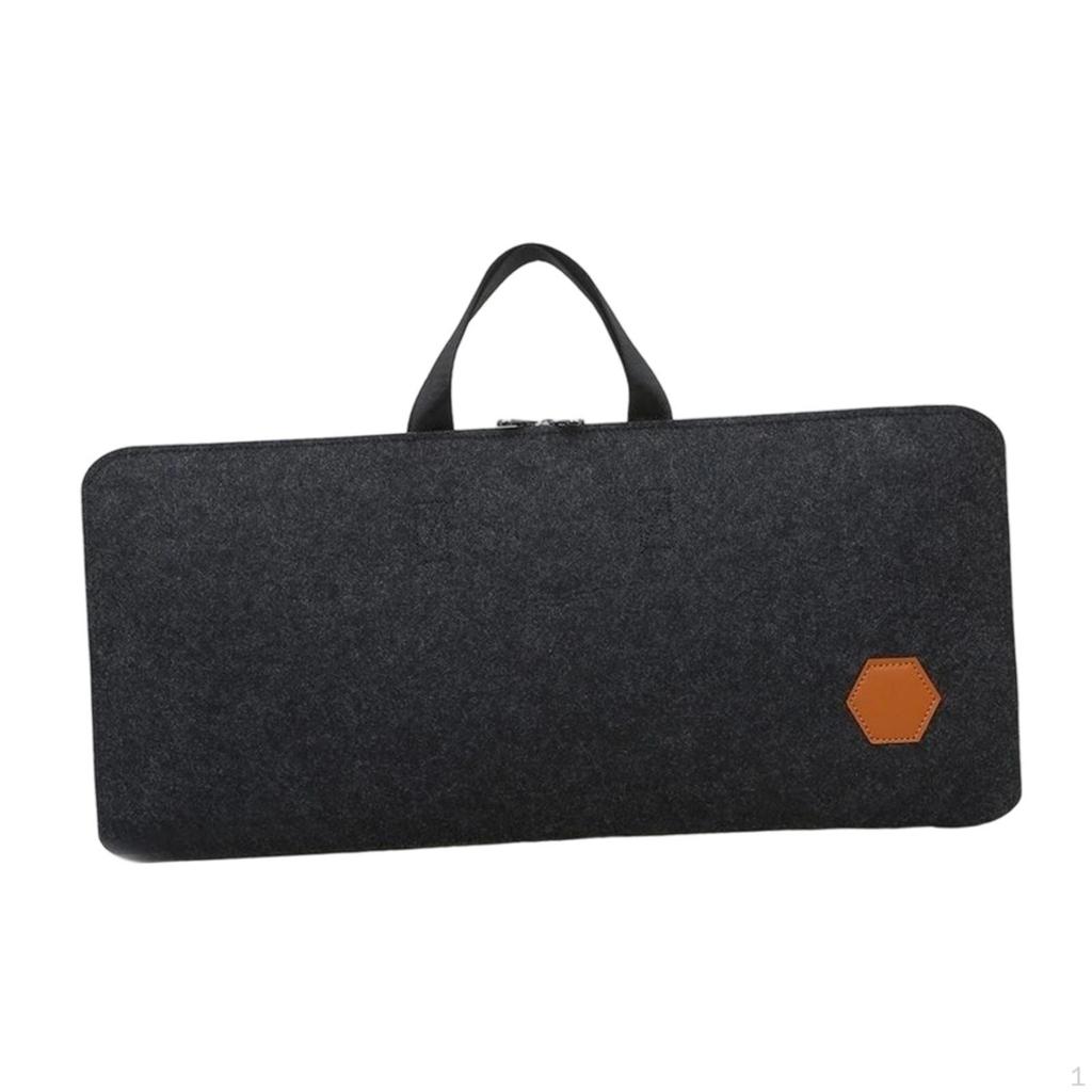 PC Tastaturhülle Filz Aufbewahrungstasche Staubdicht Mobiles Büro Tragbar Stoßfest Vielseitig