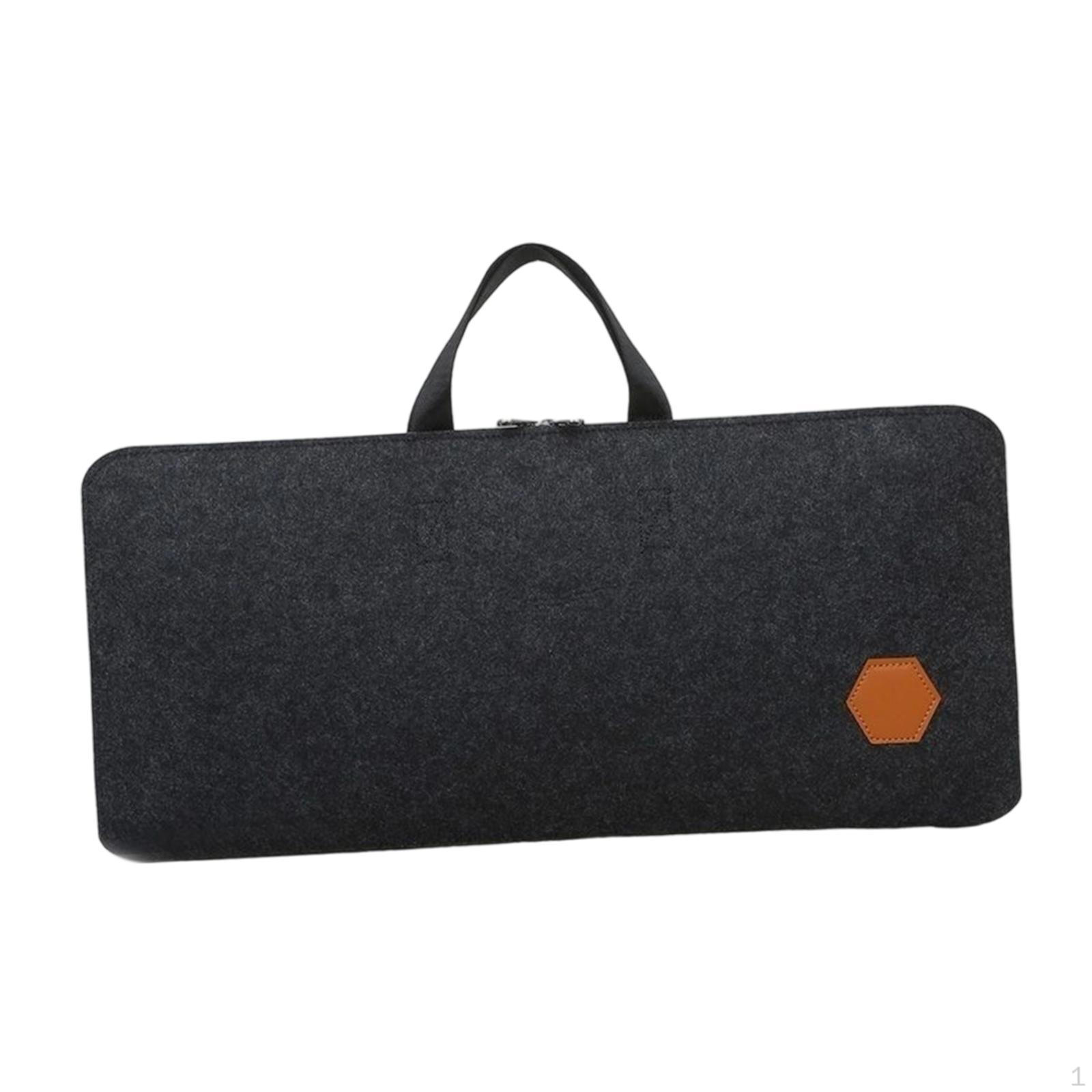 

Чехол для ПК-клавиатуры Войлочная сумка для хранения Пылезащитный Мобильный офис Портативный Ударопрочный Универсальный