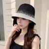 Versatile Color Matching Small Face Hat Women's Spring Summer Outdoor Travel Windproof Bucket Hat Fashion Sunshade Basin Hat