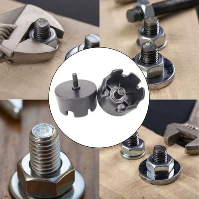 Quick Release Nut Removal Drill Bit Metal 1/4 3/8 Nut Zipper Drill Attachment Universal Bolt Extractor Tool