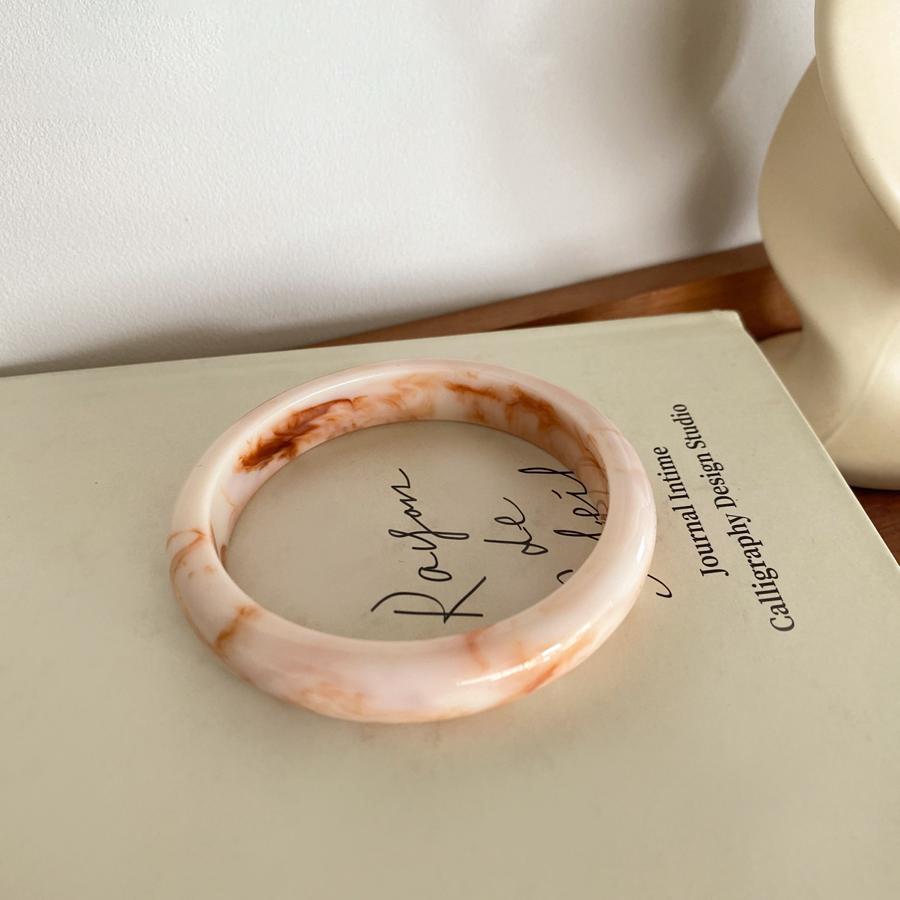 Gold-Plated Geometric Open Bangle – Korean-Style, Luxury Retro Bracelet with Unique Design for Women