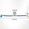 BACOENG R1234YF Refrigerant Charge Hose Kit with Gauge, 1234yf Recharge Kit with 1/2 Self-Sealing Can Tap Opener and Quick Coupler, for Auto Air