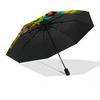 Minecraft Bee Adventure Portable Automatic Umbrella Compact & Durable 8-Rib Design Lightweight All-Season Travel Elegant Women's Umbrella