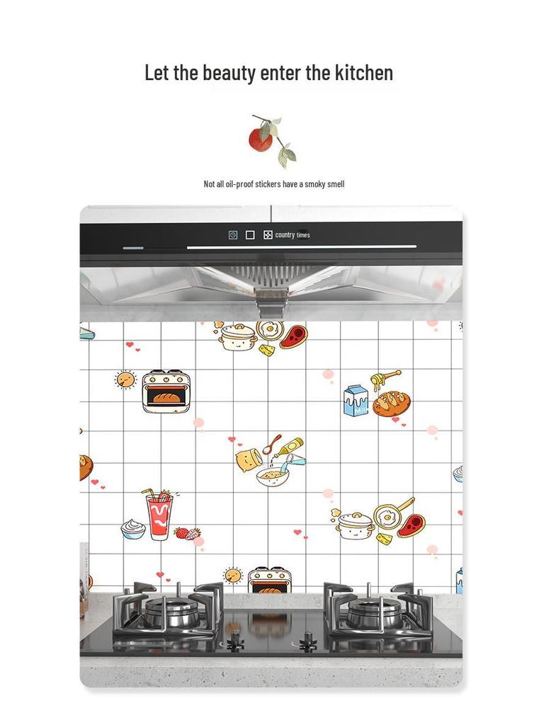 Selbstklebende, Hitzebeständige, Wasserdichte Küchenaufkleber für Herde, Arbeitsplatten, Schränke und Dunstabzugshauben