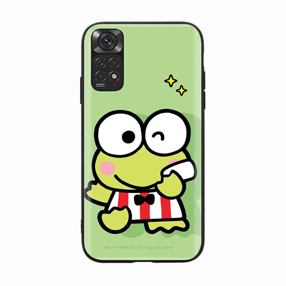 Schwarze Hülle für OPPO Reno 8 6 5 4 Pro Plus Find X3 A17 A3 A31 A38 A40 A53 A54 A55 A74 A76 A78 A77 A80 A94 A95 A96 Lite H-34 Frog Keroppi