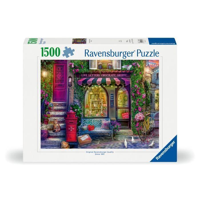 Puzzle - RAVENSBURGER - The Chocolate Shop - 1500 pièces - Multicolore - Scène de vie