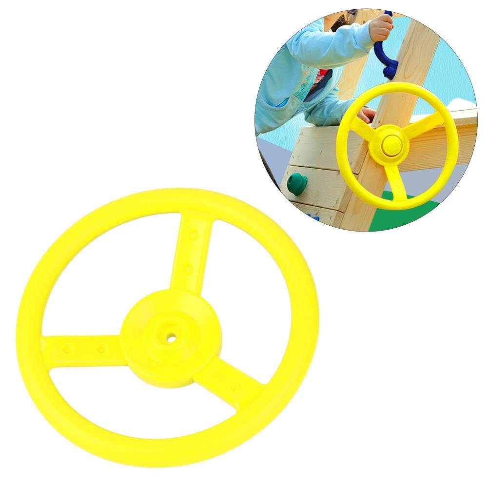 Small Steering Safe Educational Toy for Great for Outdoor Indoor and Outdoor Use Kids' Wheel, & Durable, Kids, Sports, (Yellow)