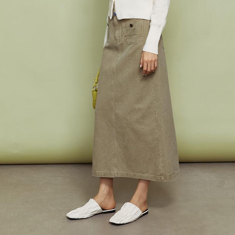 Women's Versatile Commuter Mid-length Straight Skirt