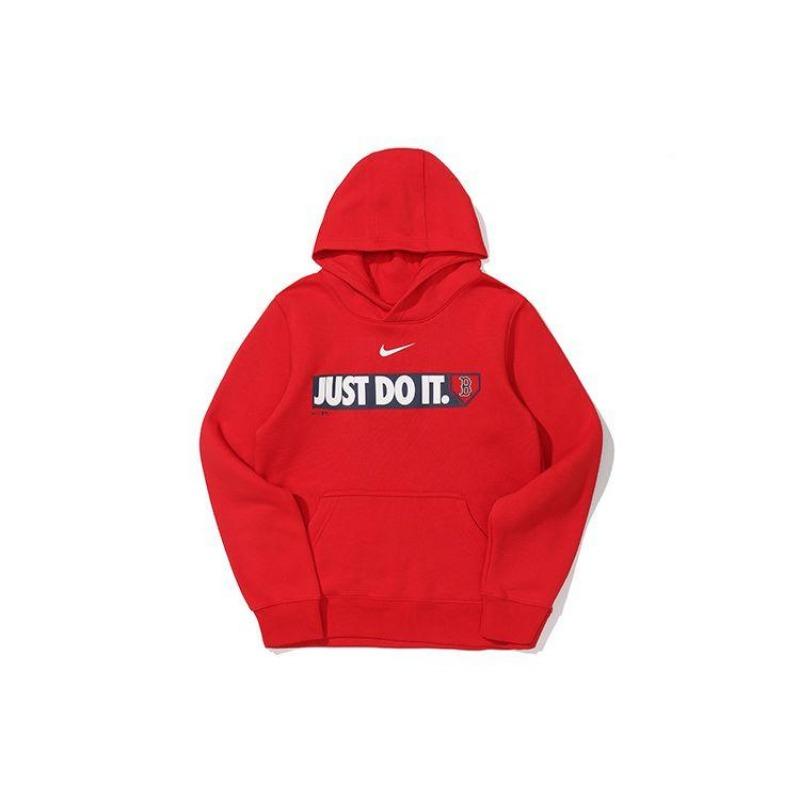 Nike Hoodie With Letter Logo Print Kids Hoodies Red 3Z3B7SBF6-BOS S