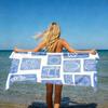 Abstract Color Splash Oversized Beach Towel – Plush & Absorbent, Modern Design for Home & Easter Gift Use