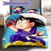 Son Goku Dragon Ball Cartoon Pattern Bedding Home Decoration Birthday Gift (1 * Duvet Cover + 2 * Pillowcase, Without Core)