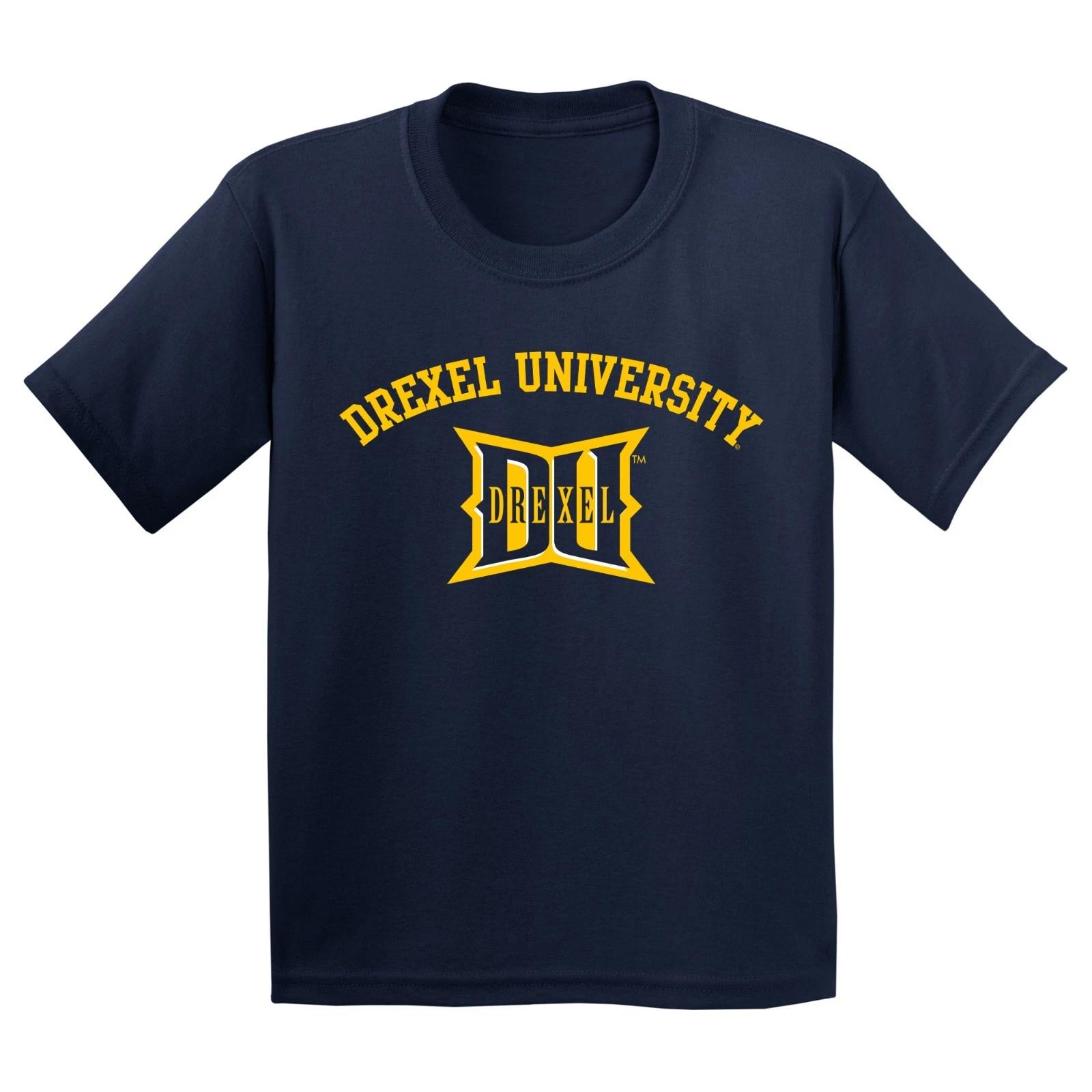 Drexel University Dragons Arch Logo Youth T-Shirt - Navy S