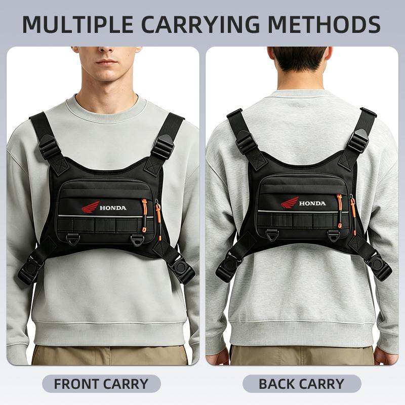 For Honda CB CB400 CB650F CBF Africa Twin CRF1100L CRF 1100 Tactical Pouch Camping Backpack Chest Pack Vest bag LR0