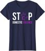 Stop Domestic Violence Awareness Survivor Gift Design Ladies' Crewneck T-Shirt Unisex T-Shirt