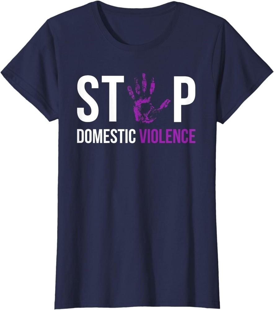 

Stop Domestic Violence Awareness Survivor Gift Design Ladies Crewneck T-Shirt Unisex T-Shirt M