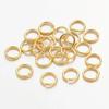 Factory Price High Quality 18k Gold Plated Stainless Steel Open Jump Rings of Jewelry Accessories