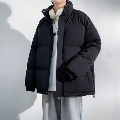 Cotton-padded Clothes Are The Same for Men and Women. Thickened Stand-up Neck Padded Jacket In Winter Is Loose and Thickened Padded Clothes.