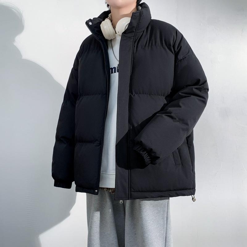 M-8XL Big Size Cotton Clothing Men and Women with The Same Paragraph Winter Stand-up Collar Cotton Jacket Loose Cotton Coat Men Thickened To Keep Warm