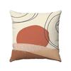 Simple And Abstract Geometric Plants Digital Printing Short Plush Pillow Covers For Car Sofa Office Cushion Cover Home Goods