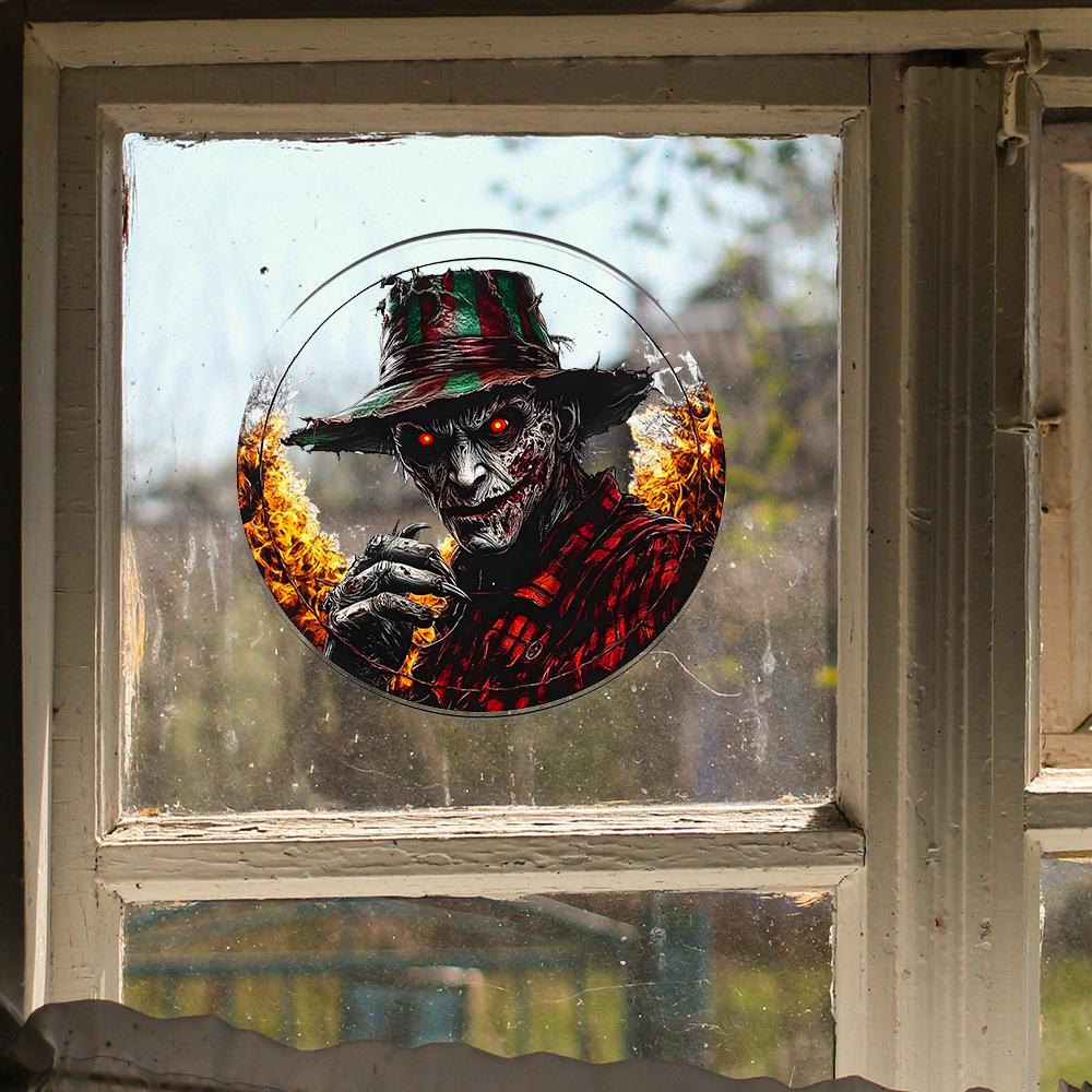 Halloween Balcony Glass Window Home Beautification and Decoration Static Electricity Window Stickers