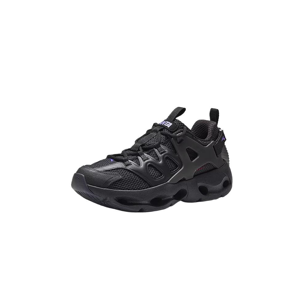 Anta Light Flow Fabric Leather Synthetic Leather Lifestyle Round Toe Solid Color Low Top Hiking Shoes Men Hiking Shoes 112628805-6