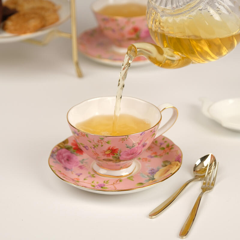 [Teacup] Dear Catherine Goldrim Cup Saucer Rose 2-piece set Rose yellow