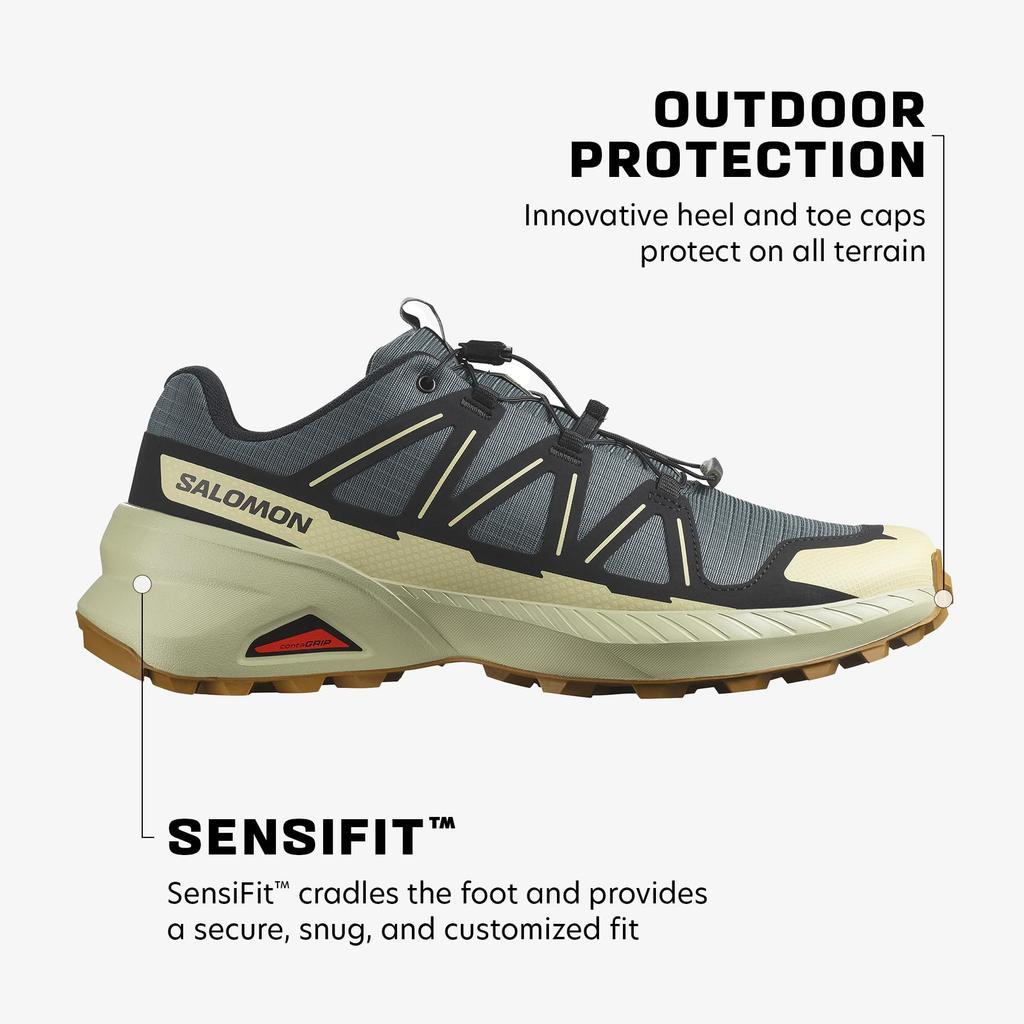 SALOMON Trail Running SPEEDCROSS PEAK L47603300 Size Urban Men's 25.5 Chic/Black/Alfalfa