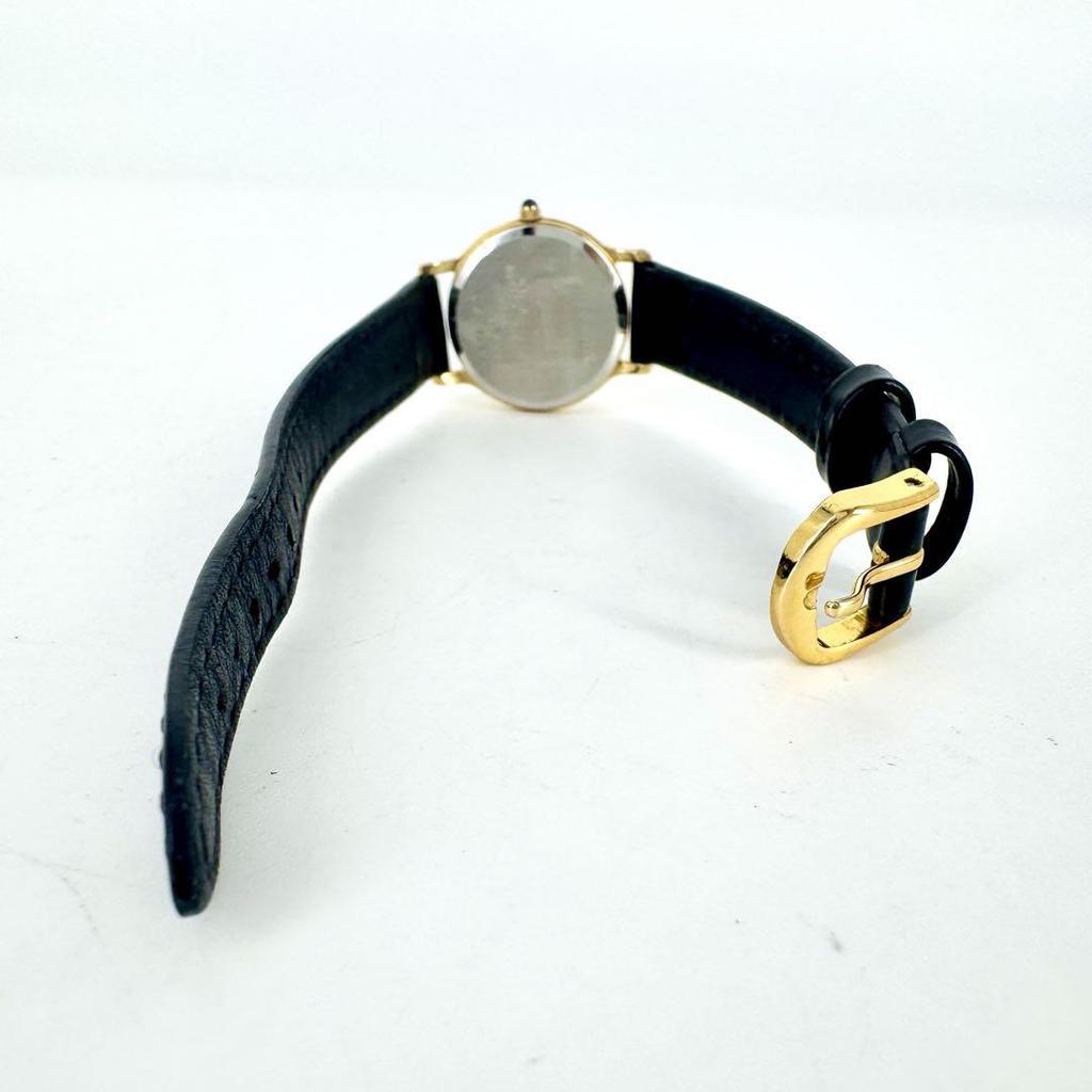 [USED] Battery SEIKO Exceline Watch Gold Leather Strap