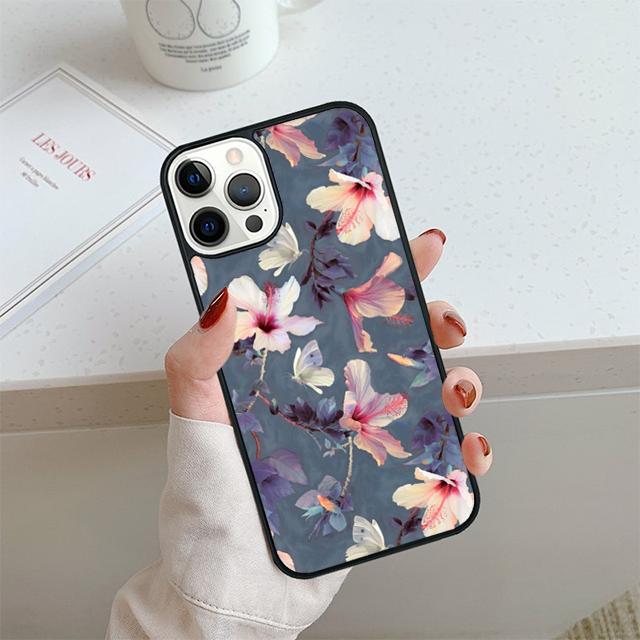 Tropical Flowers Phone Case For iPhone 17 Air 13 12 14 15 16  Cover For Apple Pro Max Plus