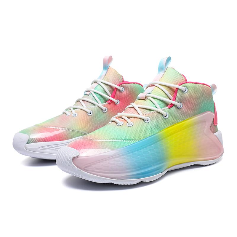 

Мужские баскетбольные кроссовки Edwards generation rainbow, повседневные спортивные кроссовки с амортизацией, студенческие кроссовки с низким верхом для соревнований 45