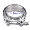 V Band Clamp Male Female Exhaust Flange 304 Stainless Steel Turbo Muffler Pipe Kits Release Car Accessories 2"2.5"3"3.5" 4" Inch