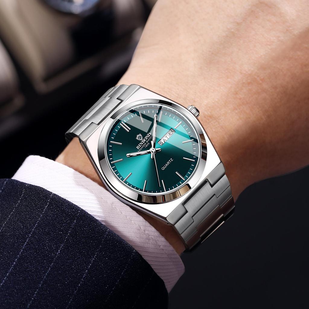 Genuine Men's Fully Automatic Waterproof Dual Calendar Business Watch