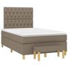Maison Exclusive - Sommier à lattes de lit avec matelas Taupe 120x200 cm Tissu