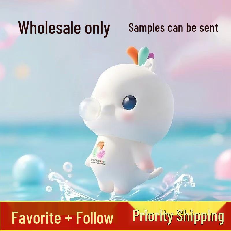 Reißverschluss Squishy Hähnchen Blasen Spielzeug - Farbwechselnder, Lichtempfindlicher Anhänger