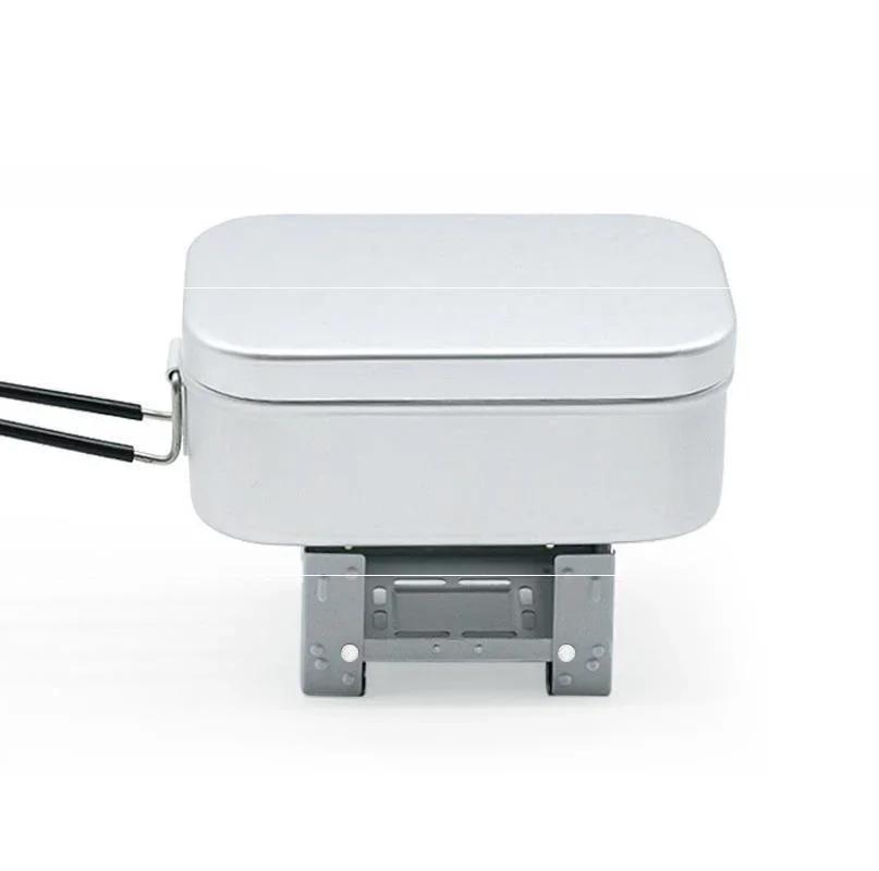 Outdoor Mini Faltbarer Festbrennstoff-Wachs-Kocher Tragbarer Camping-Brenner Leichtgewichtiger Picknick-Kocher Campingausrüstung Multitool