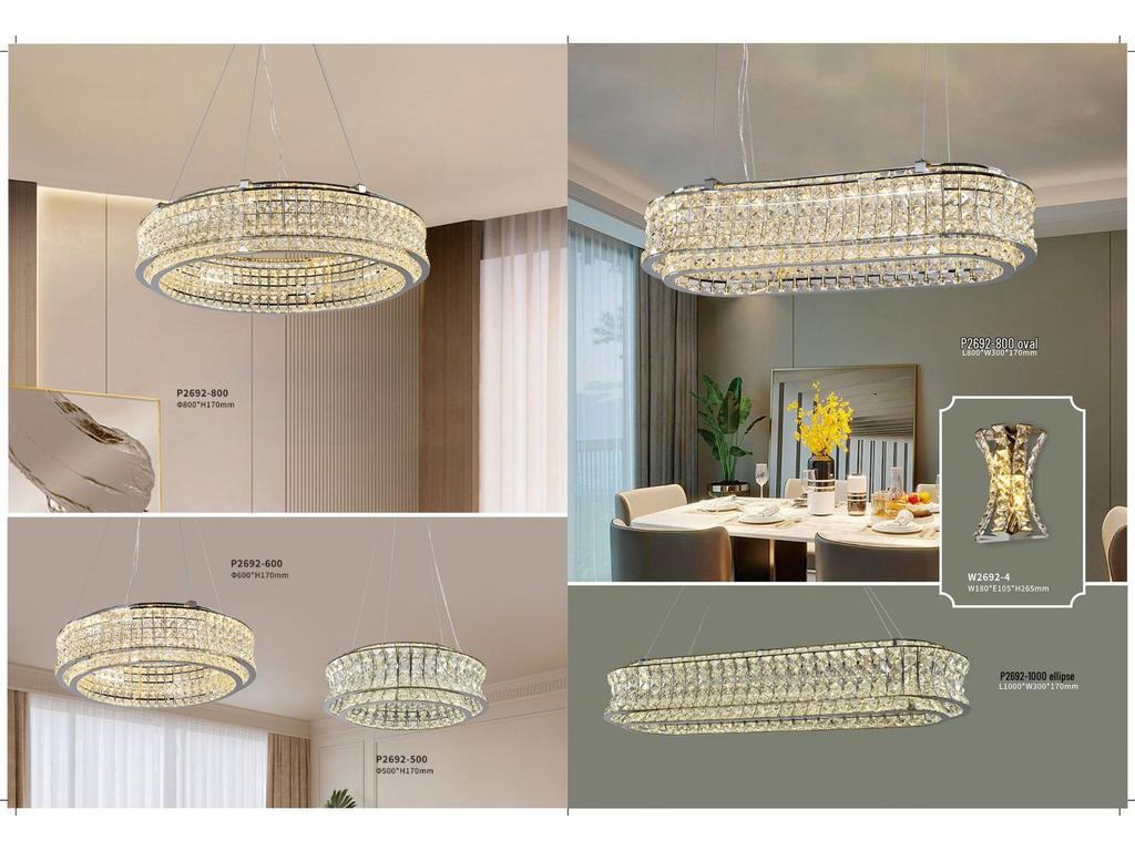 High-End Italian Crystal Chandelier for Living Room, Bedroom, or Restaurant