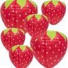 20CM Strawberry Paper Lanterns Ornament Very Refreshing and Cute for Fruit Theme Birthday Party Baby Shower Paper Wedding