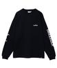 Dickies Men's Long Sleeve T-Shirt, 100% Cotton, Sleeve Print, Logo Embroidery, Black, Size M