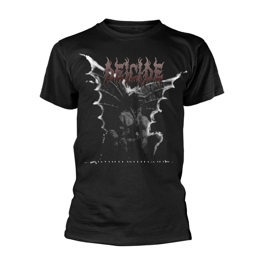 Men s Deicide To Hell With God Gargoyle T-shirt Medium Black 4XL