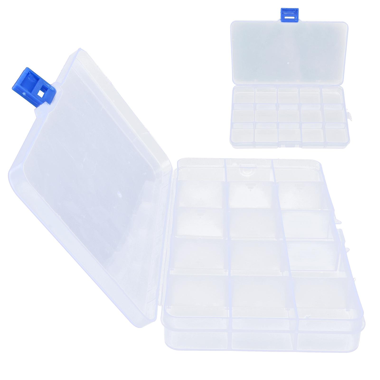 

Organizer Box Plastic Material Jewelry Storage Box for Beads Earrings Necklaces Fish Hooks Small Electronic Parts