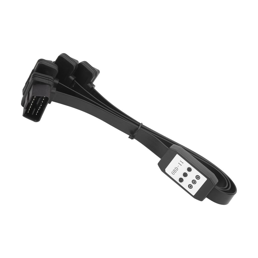 Cavo di Estensione Splitter OBD2 da 1 a 3, 1,57 piedi, Cavo con Connettore a 16 Pin e Interruttore, Strumento di Diagnosi per Auto