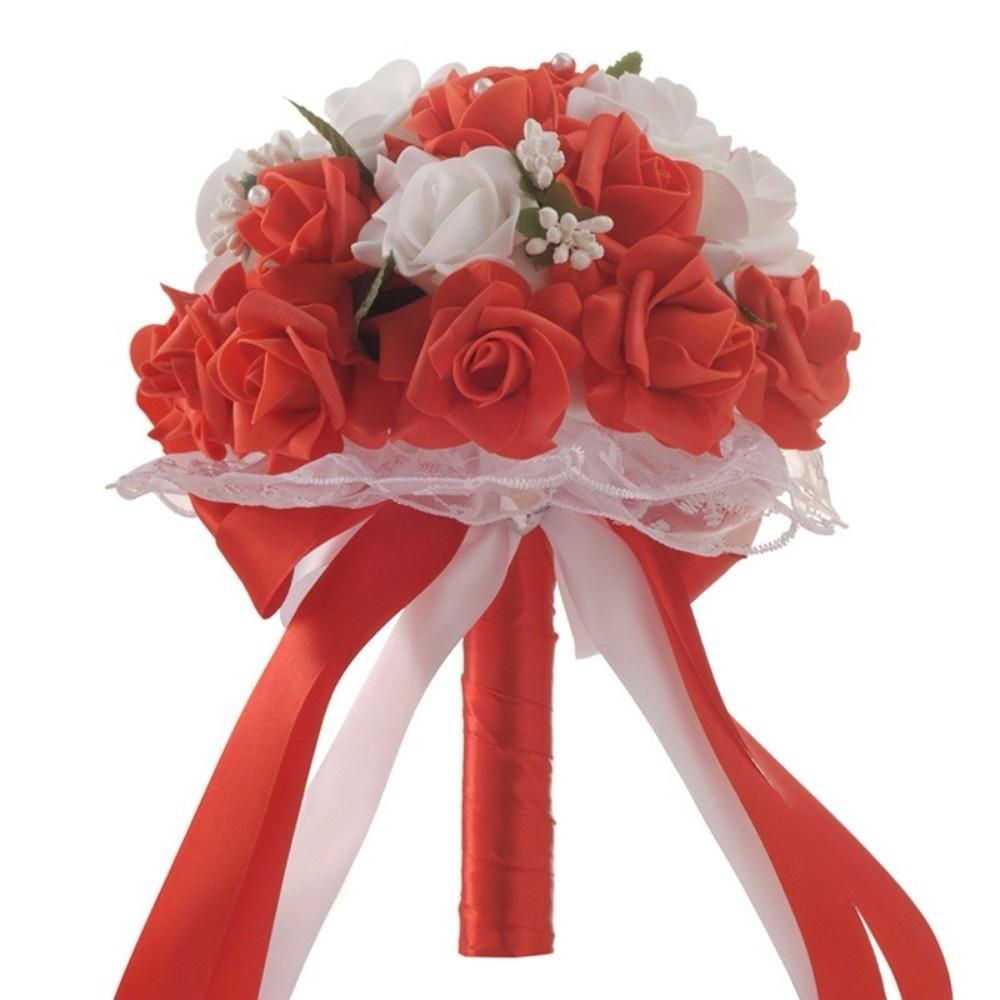 Silk Flowers Wedding Bouquets Romantic Bridal Bouquets Artificial Hand Bouquet  Wedding Accessories