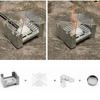 Ultralight Outdoor Tablet Pocket Stove Compact Mini Folding Stove  Camping Stove