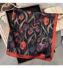 Women S Fashion Tulip Pattern Small Square Scarf For Shirt Decoration