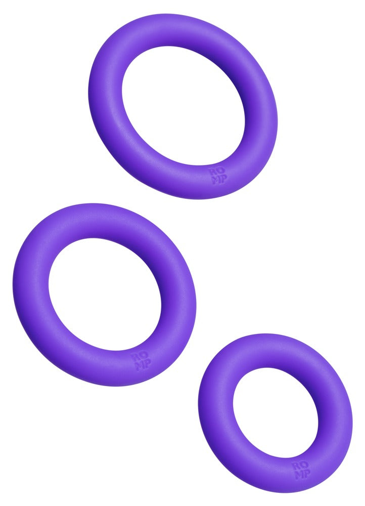 Lot de 3 Cockrings Remix Trio Violet - ROMP by WOW TECH - Cockrings Flexibles
